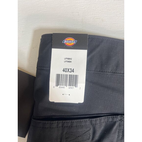 Dickies Ripstop Tactical Pants Mens 40x34 Black New Stain Wrinkle Resistant - Picture 10 of 11